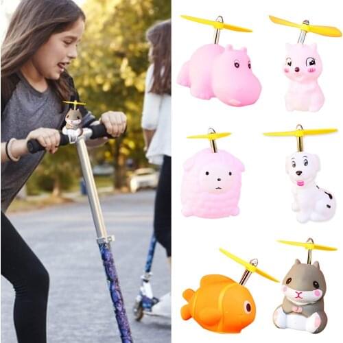 Resin Bicycle Bell Ring Lovely Kid Animal Mini Cartoon Sheep Dog Hamster Ring Bell For Cycling Bicycle Bike Ride Horn Alarm