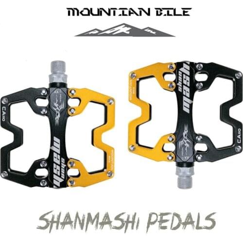 SHANMASHI Aluminum Alloy CNC Ultralight Cycling BMX Pedal MTB Mountain Bike Pedals 360G Per Pair 6 Colors Optional Bicycle Parts