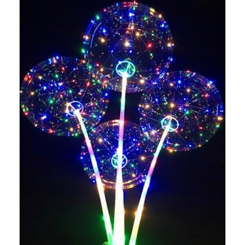 5 Set Led Balloon Transparent Globos Cumpleanos Infantiles Wedding Birthday Party Decorations Kids Adult BOBO Air Balloons