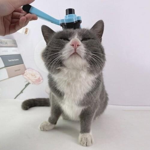 Dogs Grooming Automatic Hair Brush Cats Grooming Comb Pet Massages Remove Flea Brush for Removes Tangled Hair, 4 Colors