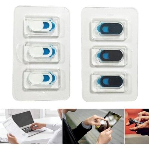 Universal Web Cam Cover Shutter Magnet Slider Plastic Camera Cover for IPhone PC Laptops Mobile Phone Lens Privacy Sticke