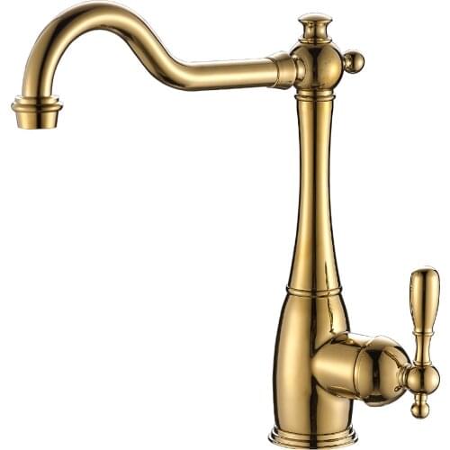 Vidric Retro Style Crane Chrome/Gold/Antique Bronze/ Kitchen Faucet Swivel Bathroom Basin Faucet Brass Sink Faucet Water Mixer T