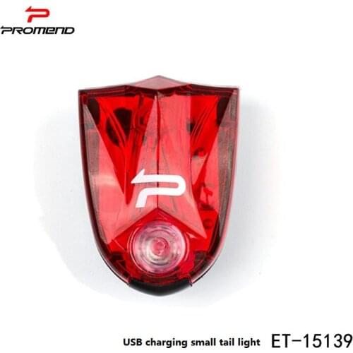 PROMEND MTB waterproof LED tail light USB charging bicycle light night riding warning light Li-ion light bicycle accessories