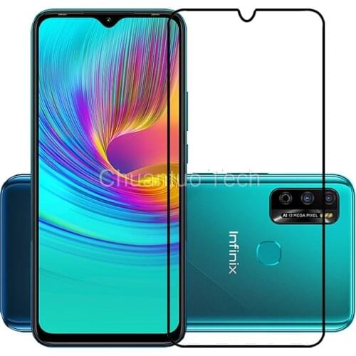 75 Pcs/Lot 2.5D Premium Tempered Glass for Infinix Hot 9 Play Full Cover Screen Protector Protective Film for Infinix Hot 9 Play