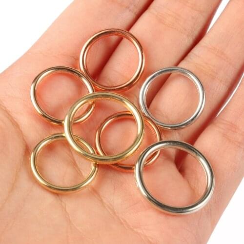 100pcs/lot 18mm CCB Closed Jump Rings Round Circle Loop Rings Supplies for Jewelry Making Handmade DIY Accessories Connectors