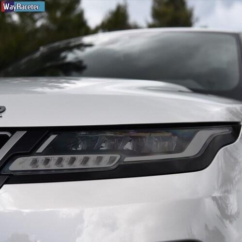 Car Headlight Protective Film Protection Transparent Black TPU Sticker For Range Rover Evoque L551 L538 2012-Present Accessories