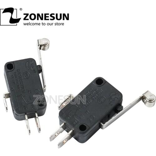 ZONESUN Microswitch With Handle Belt Electric Limit Micro Switch For LT-50DT Round Bottle Labeling Machine