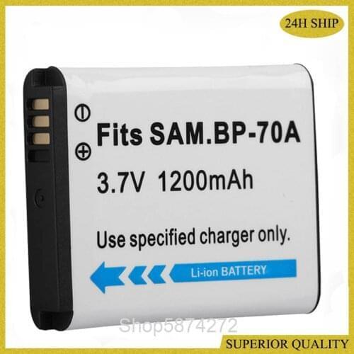 10PCS BP-70A EA IA SLB BP70A BP 70A Battery For SAMSUNG AQ100 DV150F ES65 ES67 ES70 ES71 ES73 ES74 ES75 ES80 MV800 ES90 TL105
