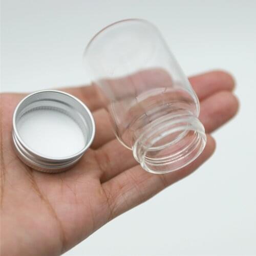 12 Pieces 37*60mm 40ml Small Glass Bottle Empty Jar Container Mini Diy Transparent BOTTLES Spice Storage Glass Jars Containers