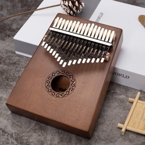 17 Keys Kalimba Thumb Piano High Quality Wood Mahogany Body Musical Instruments With Learning Book Tuning Hammer Kalimba Piano