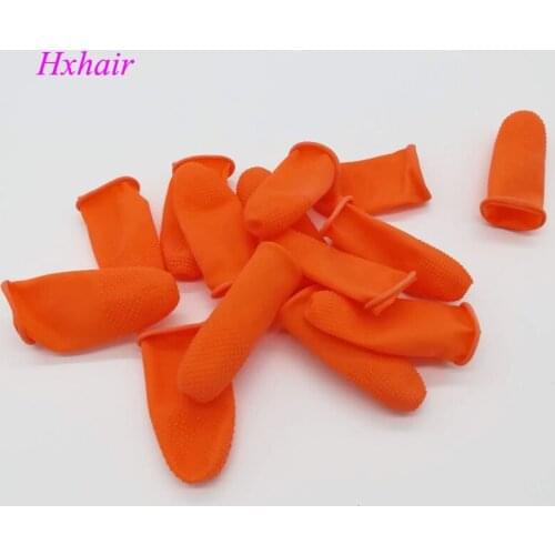 2000pcs Safety Latex Heat Insulation Finger Protector Cots/Shields Antislip Antistatic Finger Tip for Keratin Hair