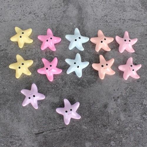 6PCS Refrigerator Magnet Decorative Cute Starfish Fridge Magnet Office Magnet