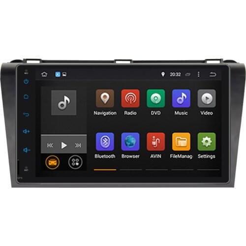 Android 9.0 Radio Stereo Wifi Car GPS Navigation Octa Core 4GB RAM Car PC DVD Head Unit with Bluetooth For Mazda 3 2004-2009