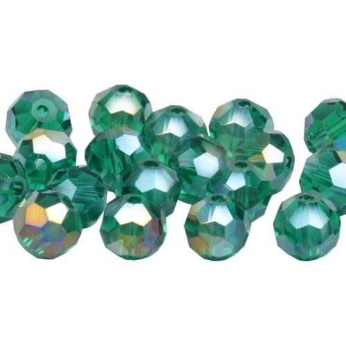 4m 6mm 8mm 32 Faceted Football Austrian crystal beads 30-50pcs Loose beads for Jewelry bracelet accessories making DIY