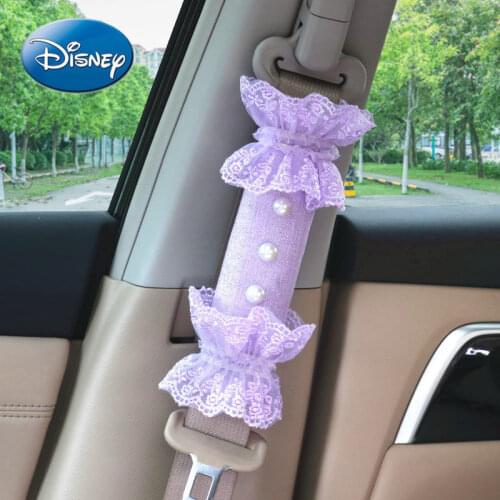 Disney Car Seat Belt Shoulder Cover Creative Seat Belt Protective Cover Anti-stroke Car Decoration Universal Two Sets