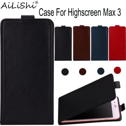 AiLiShi Case For Highscreen Max 3 Flip Top Quality Leather Case Highscreen Exclusive 100% Phone Protective Cover Skin+Tracking