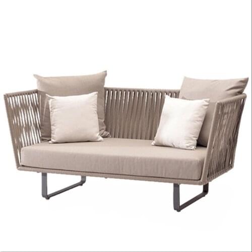 Rattan rattan sofa courtyard furniture balcony outdoor rattan chair double sofa combination