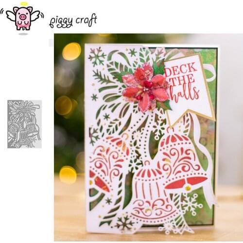 Piggy Craft metal cutting dies cut die mold Festive Bells frame Scrapbook paper craft knife mould blade punch stencils dies