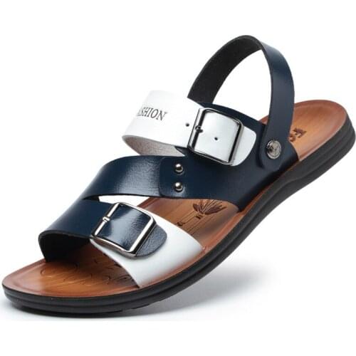 2021 New Mens Sandals Fashion Soft Sole Casual Mens Sandals Commuter Business Beach Vacation Wear-resistant Non-slip