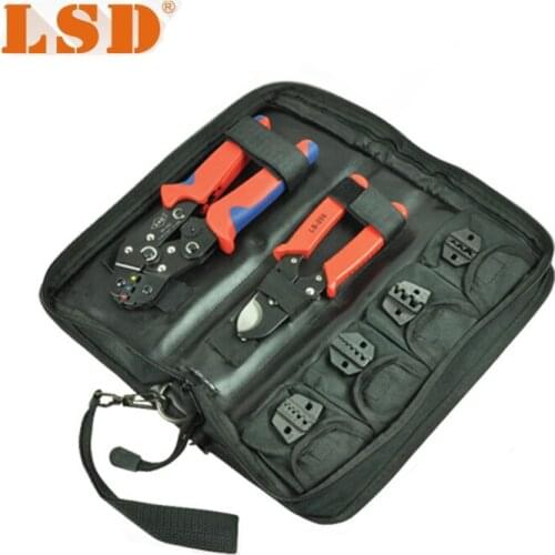 DN-K02C multitool kit with crimping tool,cable cutter,replaceable dies set carbon steel wire crimper hand tool set
