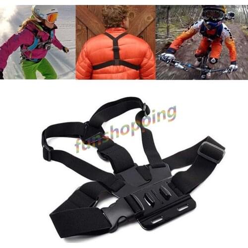 Chest Belt Sport Action Camera Holder Strap Mount Adjustable for GoPro Go Pro HD hero 6 5 4 3 3+ 2 1SJ4000 Xiaomi Yi Accessories