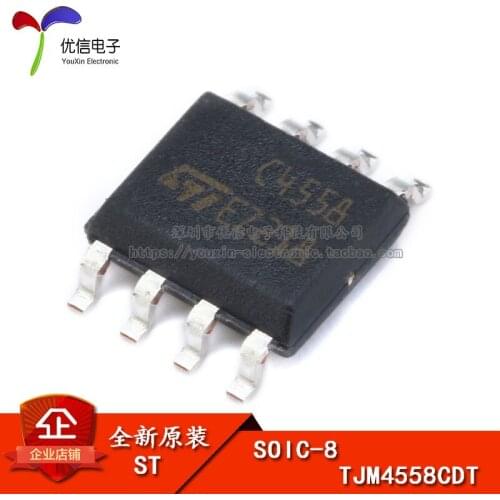 Genuine original patch TJM4558CDT SOIC-8 high-speed, broadband operational amplifier