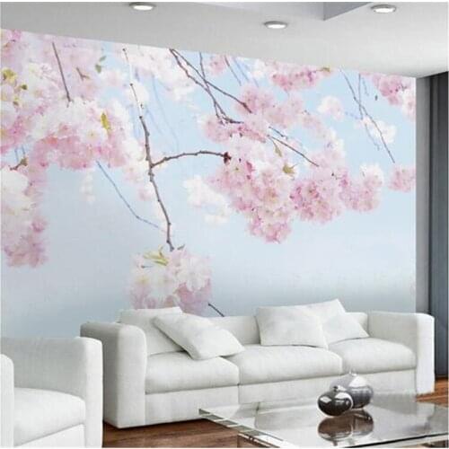 Custom Photo Wallpapers Elegant Cherry Blossom Dream Living Room Flower Wall Modern Minimalistic Fashion Mural