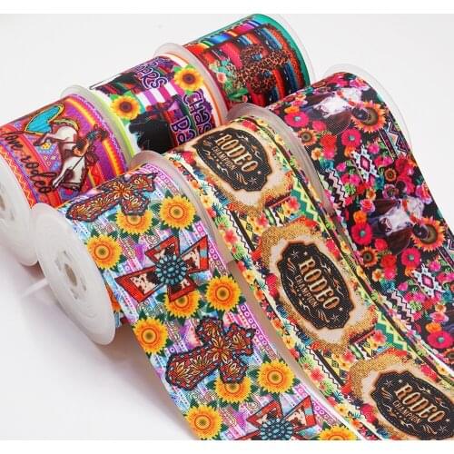 DIY Handmade Materials Printed Grosgrain Ribbon 50 Yard Per Size 52478