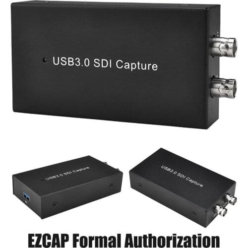 Ezcap262 USB3.0 UVC SDI Video Capture HD Video Recorder 1080P 60FPS Game Capture Device Live Streaming Windows Linux Os X System