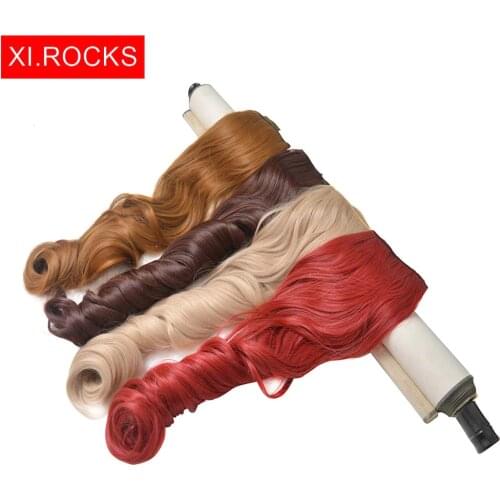 Wjj12070/1p Xi Rocks Curly Synthetic Hair Clip In Extensions For Black Women wig Long Clip Wigs