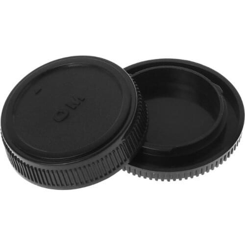 Rear Lens Body Cap Camera Cover Anti-dust Mount Protection Plastic Black for Olympus OM R9UA