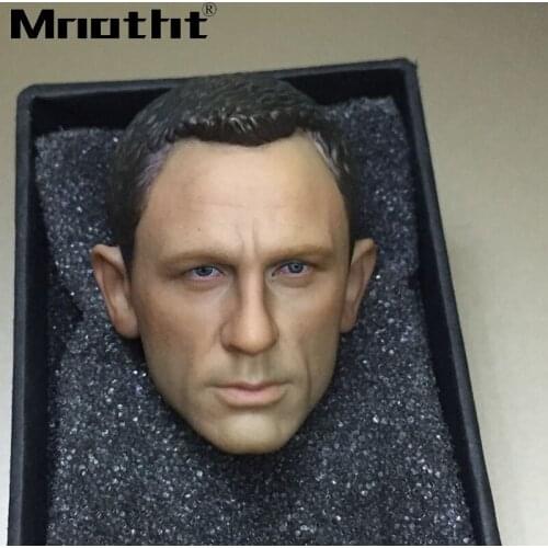 1/6 Scale 007 Head Sculpt James Bond ghost party Head Carving Model Without Neck