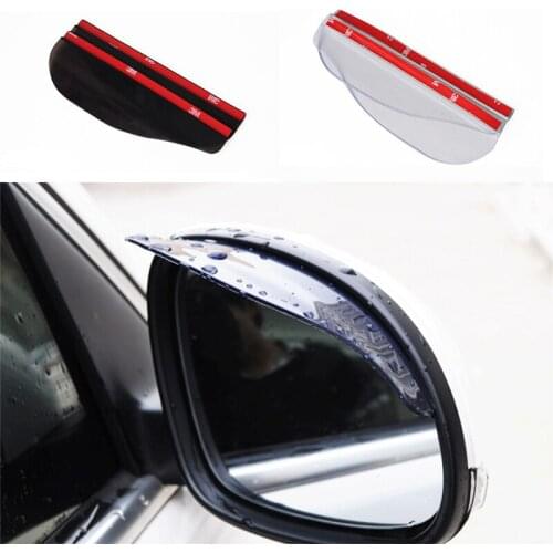 1Pair Flexible 2019 New Car Rear View Mirror Anti Rain Visor Snow Guard Weather Shield Car Rearview Mirror Rain Eyebrow Mirror