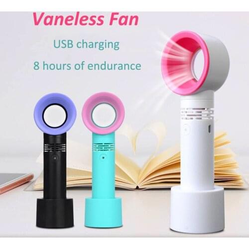 1pc microblading supplies Rechargeable Bladeless Fan Portable Mini Handheld Fan Vaneless Fans Handheld Radiator Special Dryer