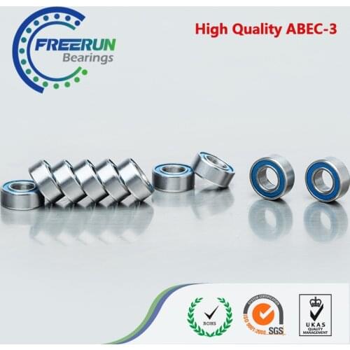 10PCS 5X11X4 mm Motor bearing MR115RS MR115 2RS ABEC 3 Model bearing Blue Rubber Seals bearing