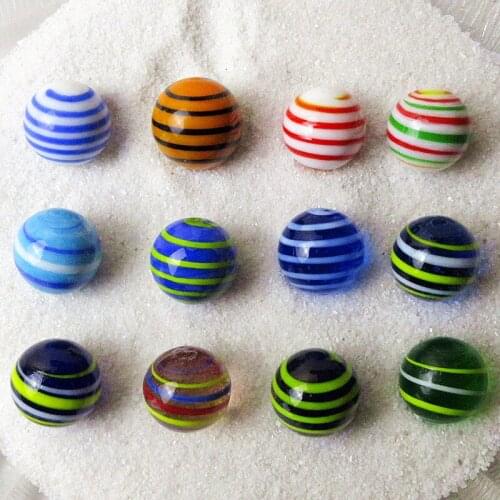 NEW 12pcs Children glass marbles Vase aquarium decoration ball unique handmade glass ball marbles ornament mixed design 20mm