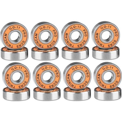 16Pcs ILQ-11 Skate Scooter No Noise Oil Lubricated Smooth Skate Bearing Longboard Speed Inline Skate Wheel Bearing