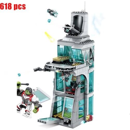 New 618 pcs of building block toy superhero series classic movie model building block girl boy toy gift