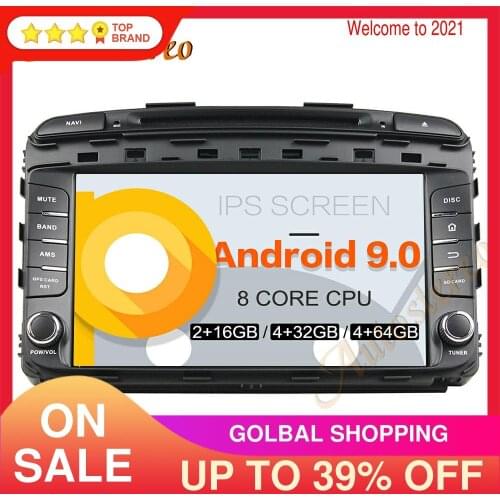 Car CD DVD Player Android9 PX5/PX6 GPS Navigation For KIA SORENTO 2015+ 5 Auto Radio Recorder Stereo Head Unit Multimedia Player