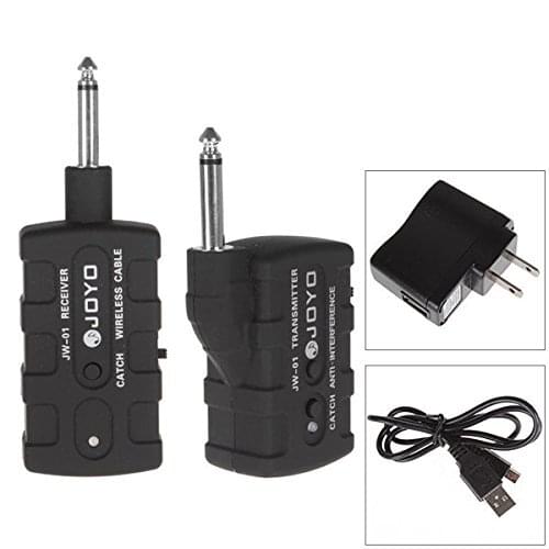 JW-01 Rechargeable 2.4Ghz Audio Wireless Digital Guitar Transmitter Receiver for Guitar,Bass,Mandolin,Banjo universal Wireless