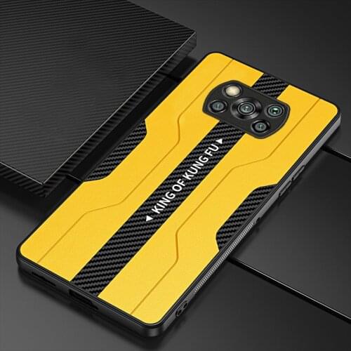 For Xiaomi POCO X3 NFC F3 M3 Pro Case Luxury Vegan leather Grain Slim protect Back Cover Case For xiaomi POCO F2 X3 Pro Shell