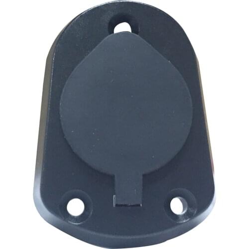 Black Round Boat Nylon Cap 2-Prong Stern Light Base Waterproof Plug-in Type Marine Light Base Socket