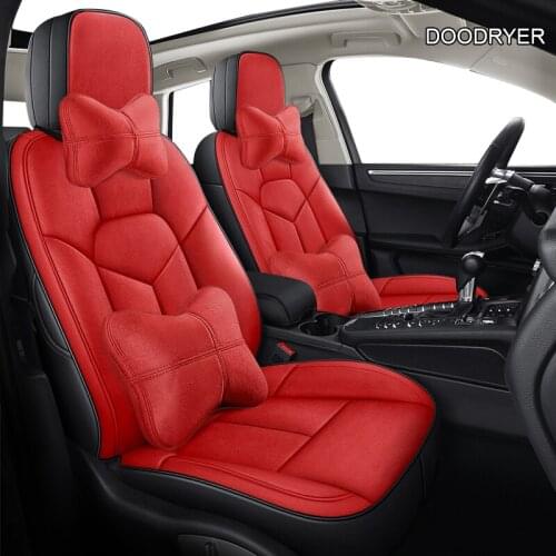 DOODRYER Custom Leather car seat cover For FIAT Bravo Freemont Punto Linea Viaggio Ottimo Automobiles Seat Covers car seats