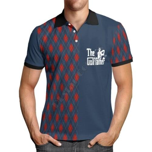 Fashion Hawaii Polo Shirts Golf Camouflage 3D All Over Printed Men for Women Summer Short Sleeve T-shirts Style-9