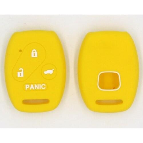 KAPU 100% silicone car key cover case for Honda 3+1BUTTONS CRV panic key protected wearproof wholesale silicone rubber cover