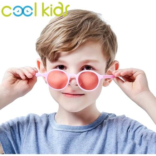 COOL KIDS Flexible Polarized Kids Sunglasses Child Sunglasses For 7-12 Years Girls Boys Eyeglasses TR90 UV400 Eyewear Children