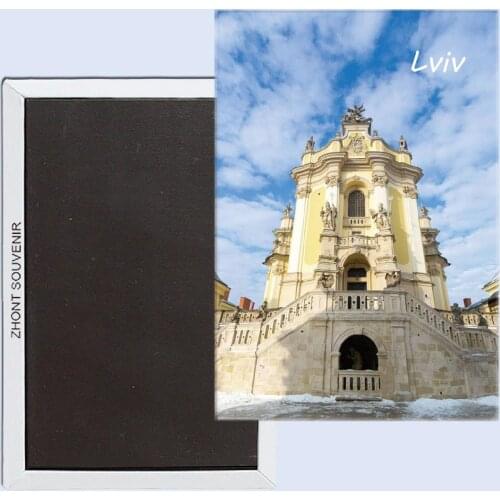 Lvov, lion city, Ukraine, Refrigerator magnet 25300, Tourist souvenirs,Home creative ornaments