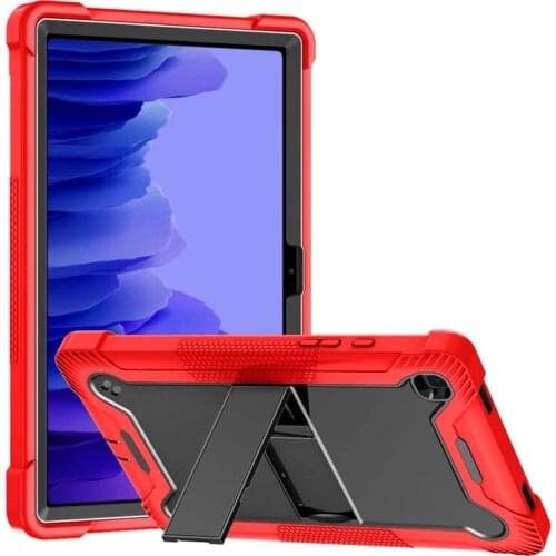 Cute Stand Case For Samsung Galaxy Tab A7 2020 SM-T500 SM-T505 SM-T507 Heavy Duty Armor Hard PC Soft Silicone Cover