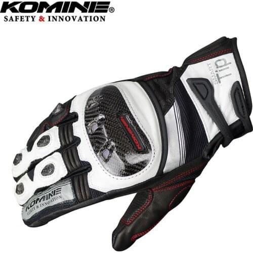 Komine Men Motorcycle Gloves Racing Enduro Motocross Gloves Carbon Fiber Moto GP Gloves Waterproof For Motorcyclist GK-193