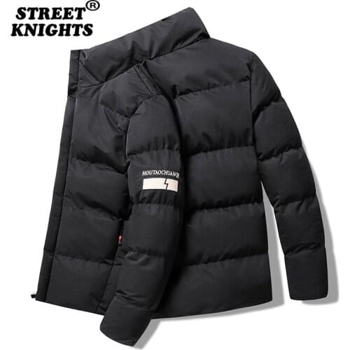 2021 Winter Autumn New Men Fashion Outwear Loose Fit Warm Parkas Jacket Coat Men Classic Outfits Thick Bio-Down Jacket Parka Men